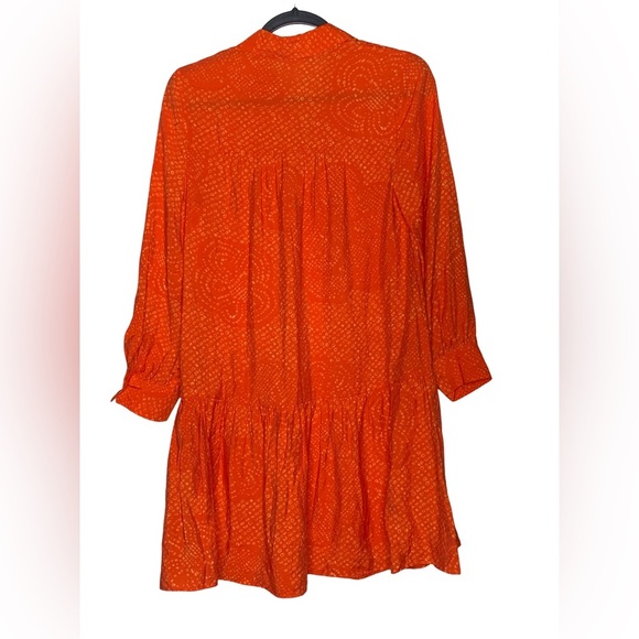 Whistles Red Dot Flower Print Dress - Picture 3 of 5